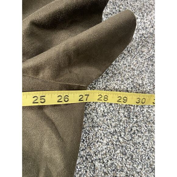 Women's Plus Size Dress Ashely Stewart Olive Green NWT Ruffles Size 22/24 - Picture 5 of 7